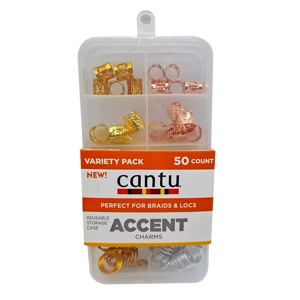 Cantu Accent Hair Charms for Braids and Locs 50Ea